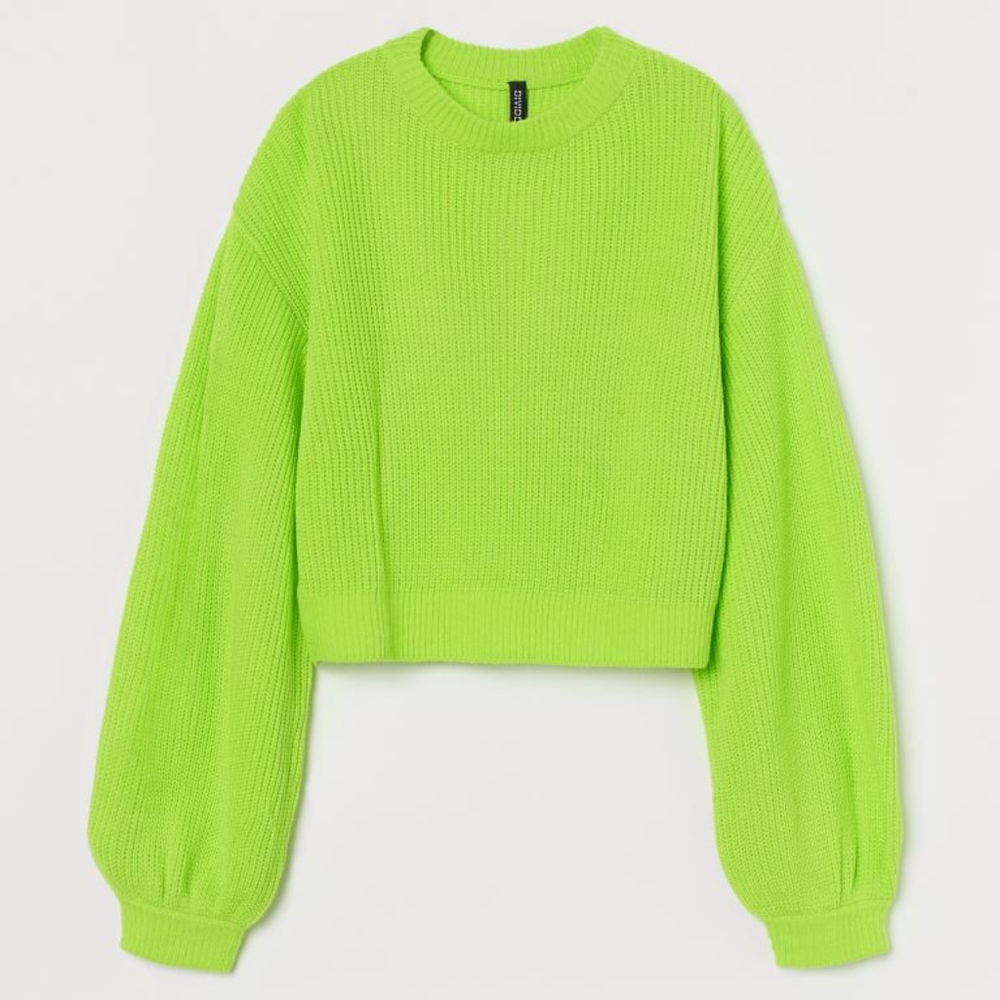 Balloon-sleeved Sweater